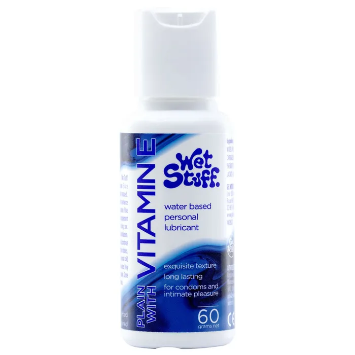 Lubricants Wet Stuff Wet Stuff Plain 60g Bottle Water Based Lubricant with Vitamin E 60 gram Bottle Lubricants Wet Stuff Wet Stuff Plain 60g Bottle Water Based Lubricant with Vitamin E 60 gram Bottle