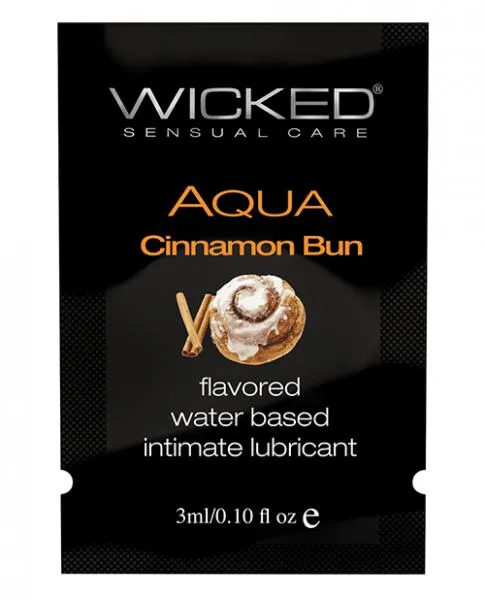 Wicked Sensual Care Aqua Waterbased Lubricant 1 Oz Cinnamon Bun Wicked Sensual Care Lubricants Wicked Sensual Care Aqua Waterbased Lubricant 1 Oz Cinnamon Bun Wicked Sensual Care Lubricants