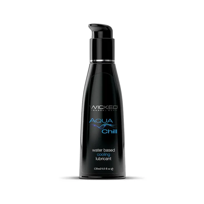 WICKED Lubricants Wicked Aqua Chill Waterbased Cooling Sensation Lubricant 4oz WICKED Lubricants Wicked Aqua Chill Waterbased Cooling Sensation Lubricant 4oz